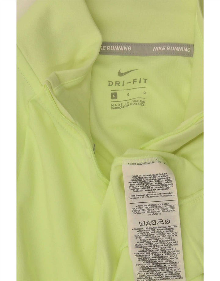 Nike Herre Top Langærmet Stor Grøn Polyester