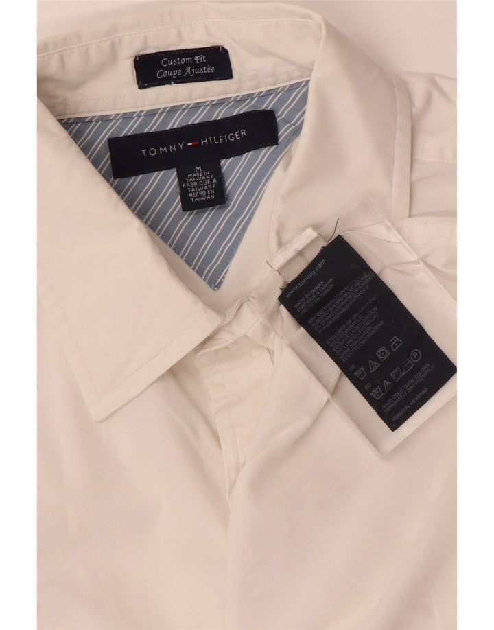 TOMMY HILFIGER Herre Custom Fit skjorte Medium hvid bomuld