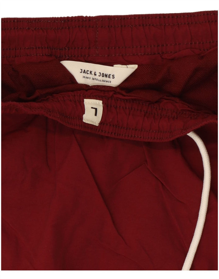 Jack & Jones Grafiske badeshorts til mænd store bordeaux polyester