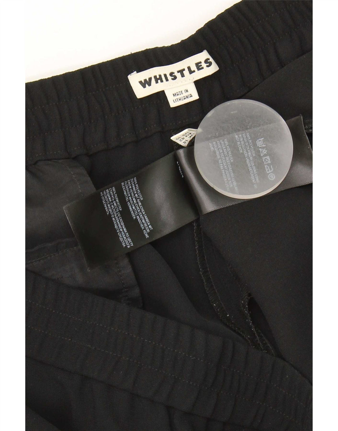 Whistles Dame Capri Bukser UK 14 Large W34 L22 Sort Polyester