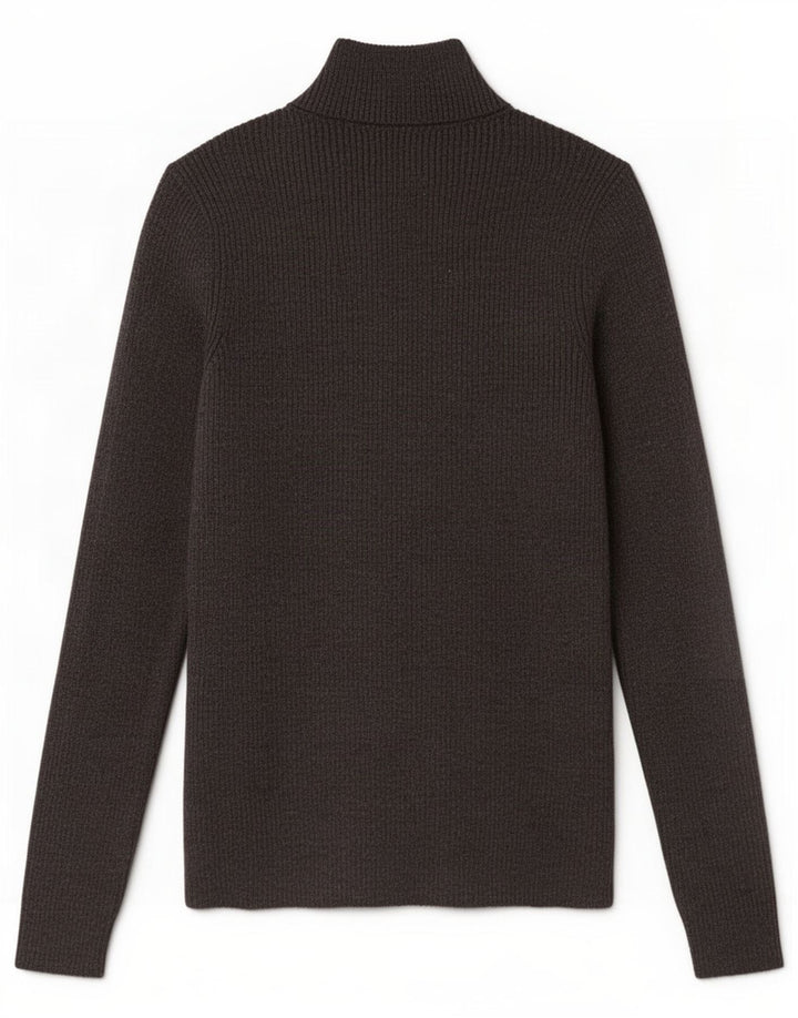 Marks & Spencer Dame Turtle Neck Jumper Sweater UK 10 Small Grey
