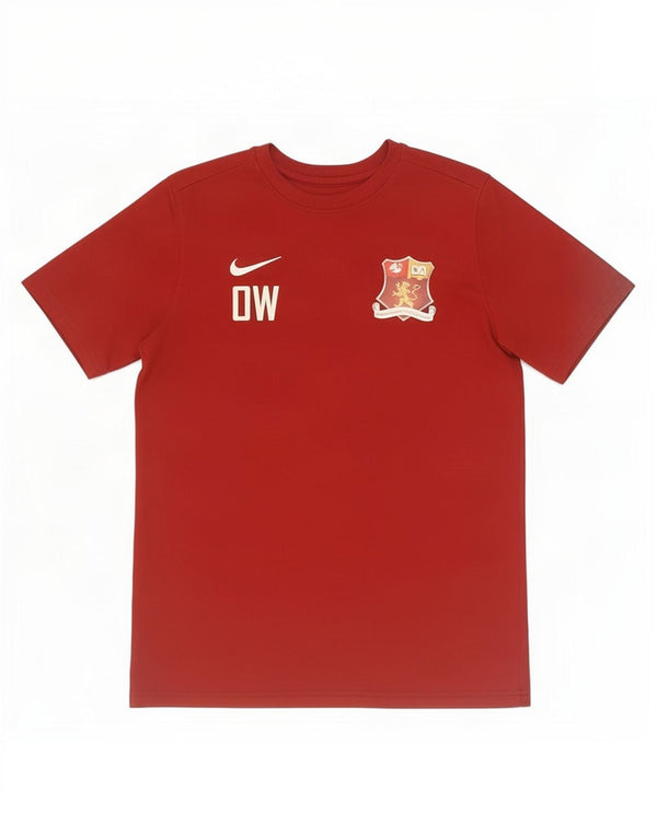 Nike Boys Dri Fit T-Shirt Top 13-14 år XL Rød Polyester Sports