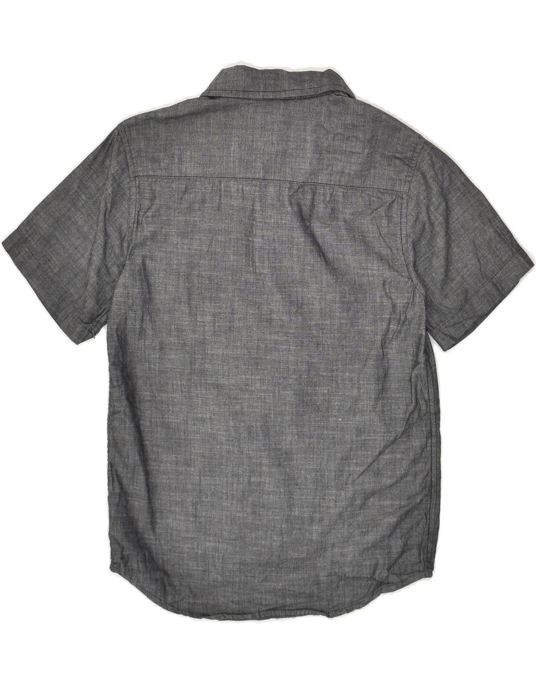 WRANGLER Boys Short Sleeve Shirt 10-11 Years Large  Grey Cotton | Vintage Wrangler | Thrift | Second-Hand Wrangler | Used Clothing | Messina Hembry 
