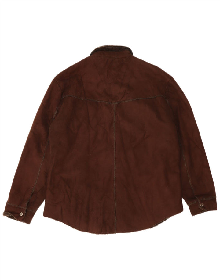 Tommy Hilfiger Herre Overshirt Skjorte Stor Brun