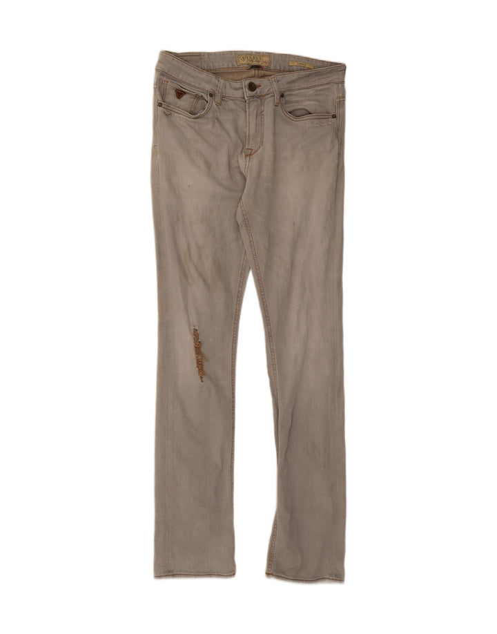 GUESS Distressed Skinny Jeans til mænd W32 L32 Grå bomuld