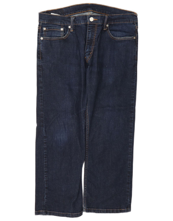 Levi's herre 514 cropped jeans W36 L25 marineblå bomuld
