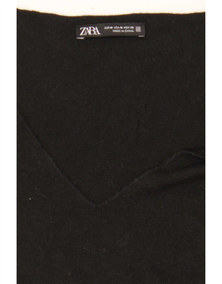 Zara Dametop Langærmet UK 14 Medium Sort