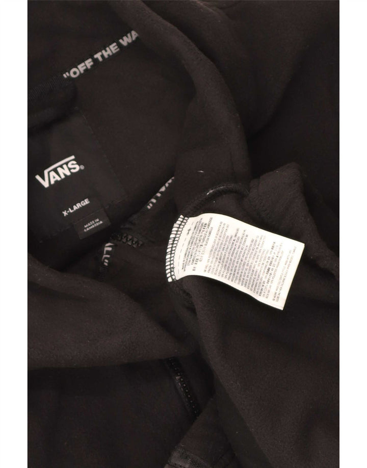 Vans Herre grafisk fleecejakke UK 42 XL Sort Polyester