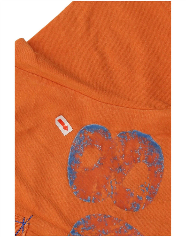 Lee Herre grafisk T-shirt Top Medium Orange Bomuld