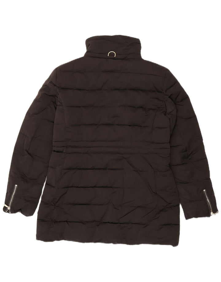 Zara Womens Polstret Frakke UK 16 Large Black