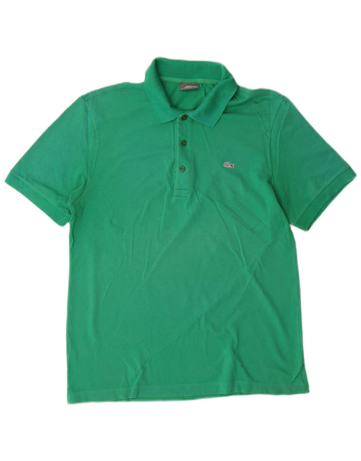 LACOSTE Poloshirt til mænd str. 5 Large Grøn bomuld