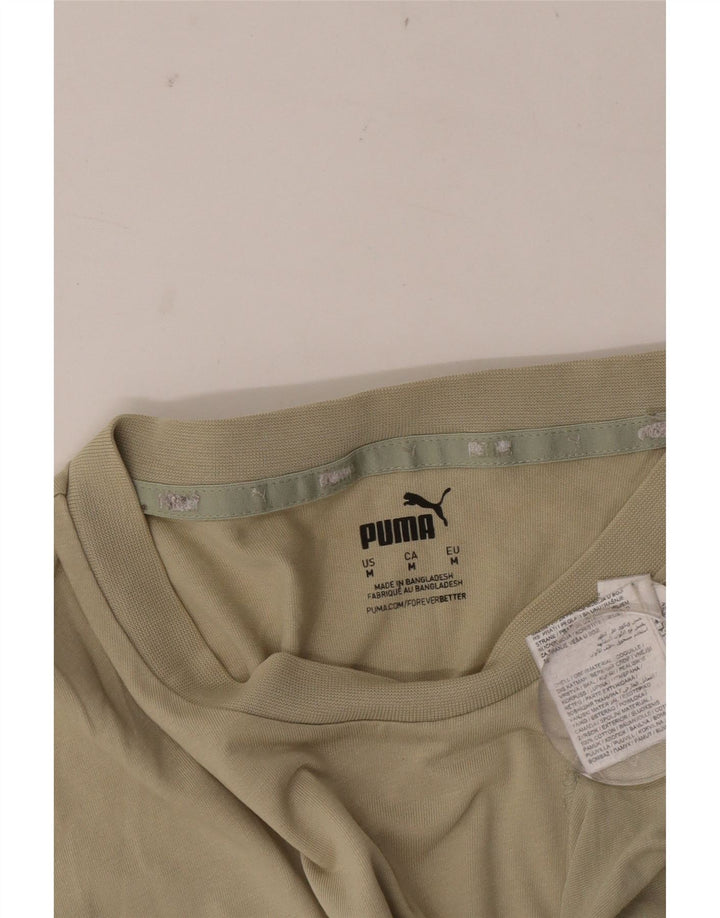 Puma Herre grafisk T-shirt Top Medium Khaki Colourblock Bomuld