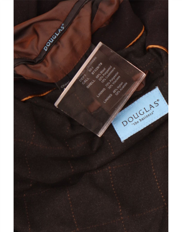 Douglas Herre Overfrakke IT 44 XS Marineblå Uld