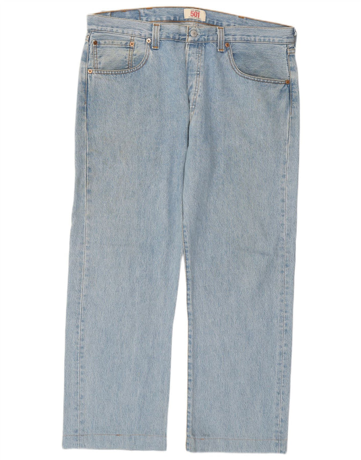 Levi's Herre 501 Straight Jeans W38 L28 Blå Bomuld