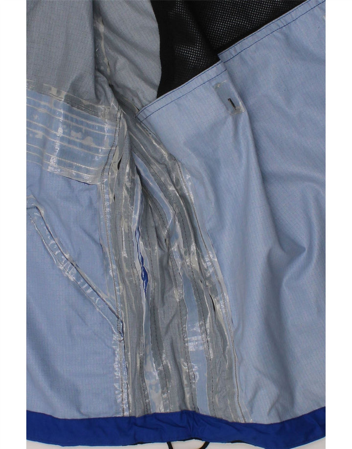 ADIDAS Boys Rain Jacket 9-10 Years Blue Colourblock Nylon Vintage Adidas and Second-Hand Adidas from Messina Hembry 