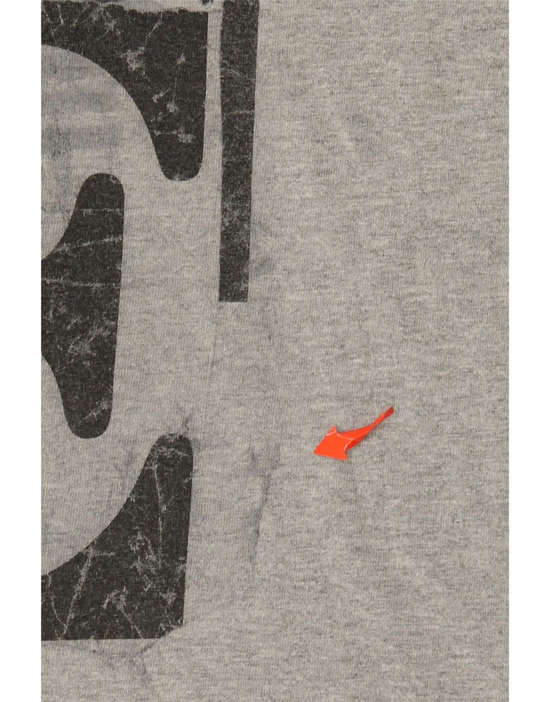 Nike Herre Regular Fit Grafisk T-Shirt Top Stor Grå Bomuld