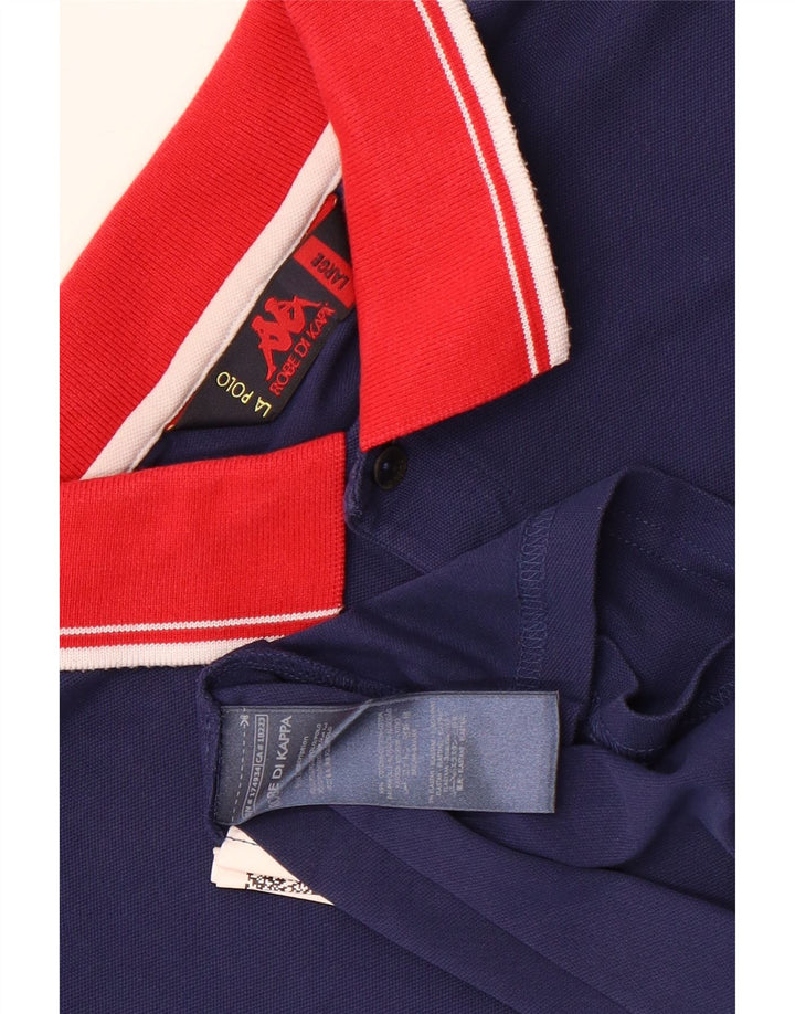 Kappa herre poloshirt Stor marineblå bomuld