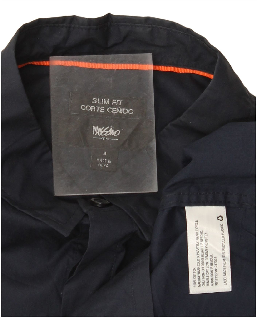 Mossimo Herre Kortærmet Pullover Shirt Medium Navyblå Bomuld