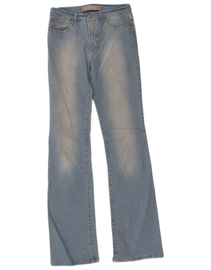 Versace Dame Flared Jeans W29 L32 Blå Bomuld