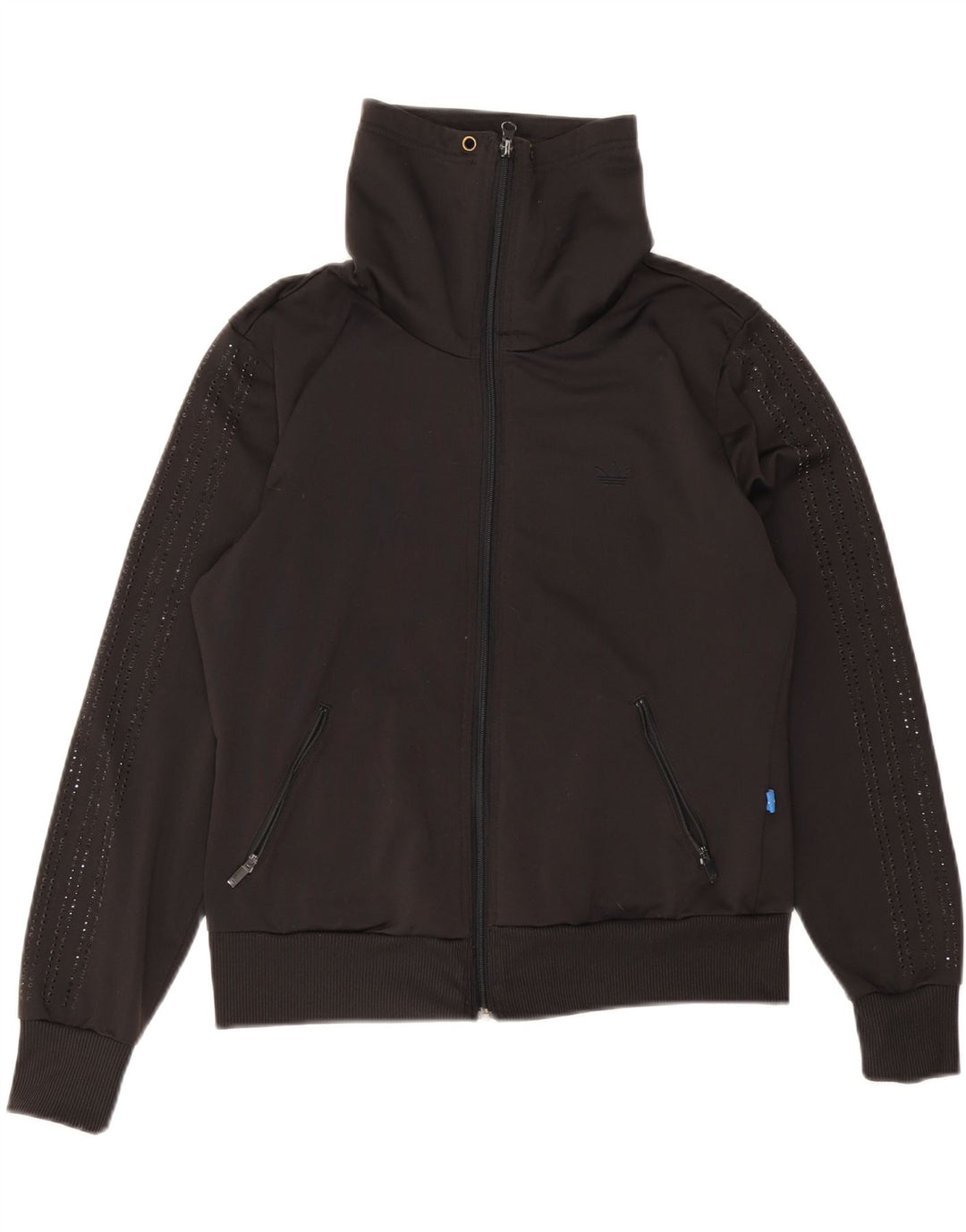 Adidas Grafisk træningsdragt topjakke til kvinder IT 38 XS Sort polyester