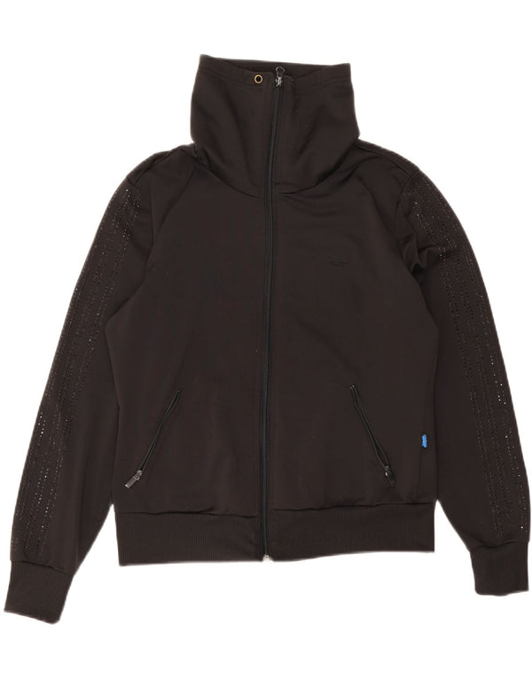 Adidas Grafisk træningsdragt topjakke til kvinder IT 38 XS Sort polyester
