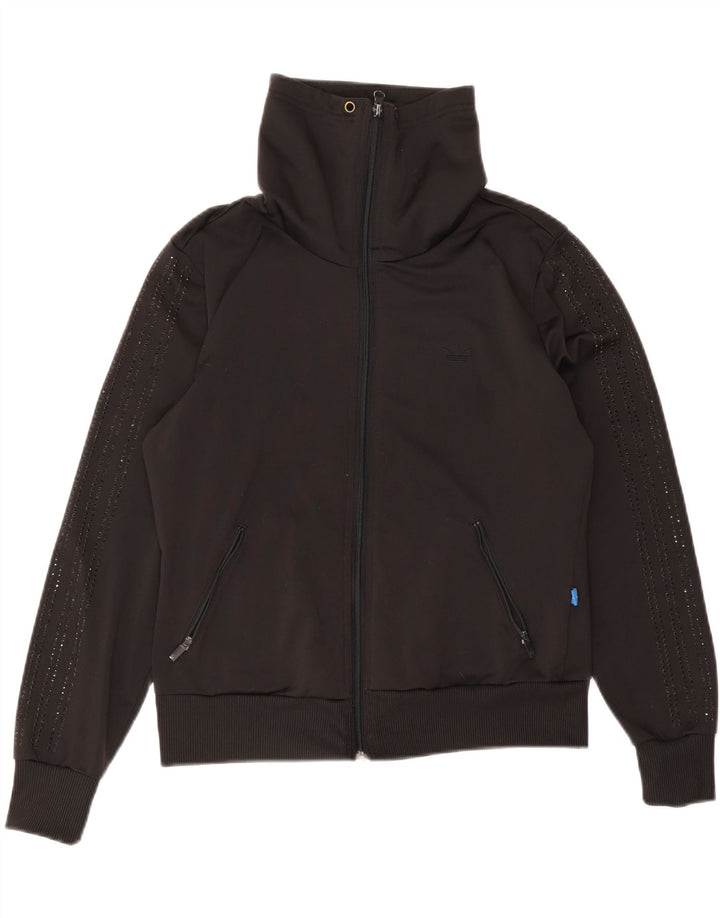 Adidas Grafisk træningsdragt topjakke til kvinder IT 38 XS Sort polyester