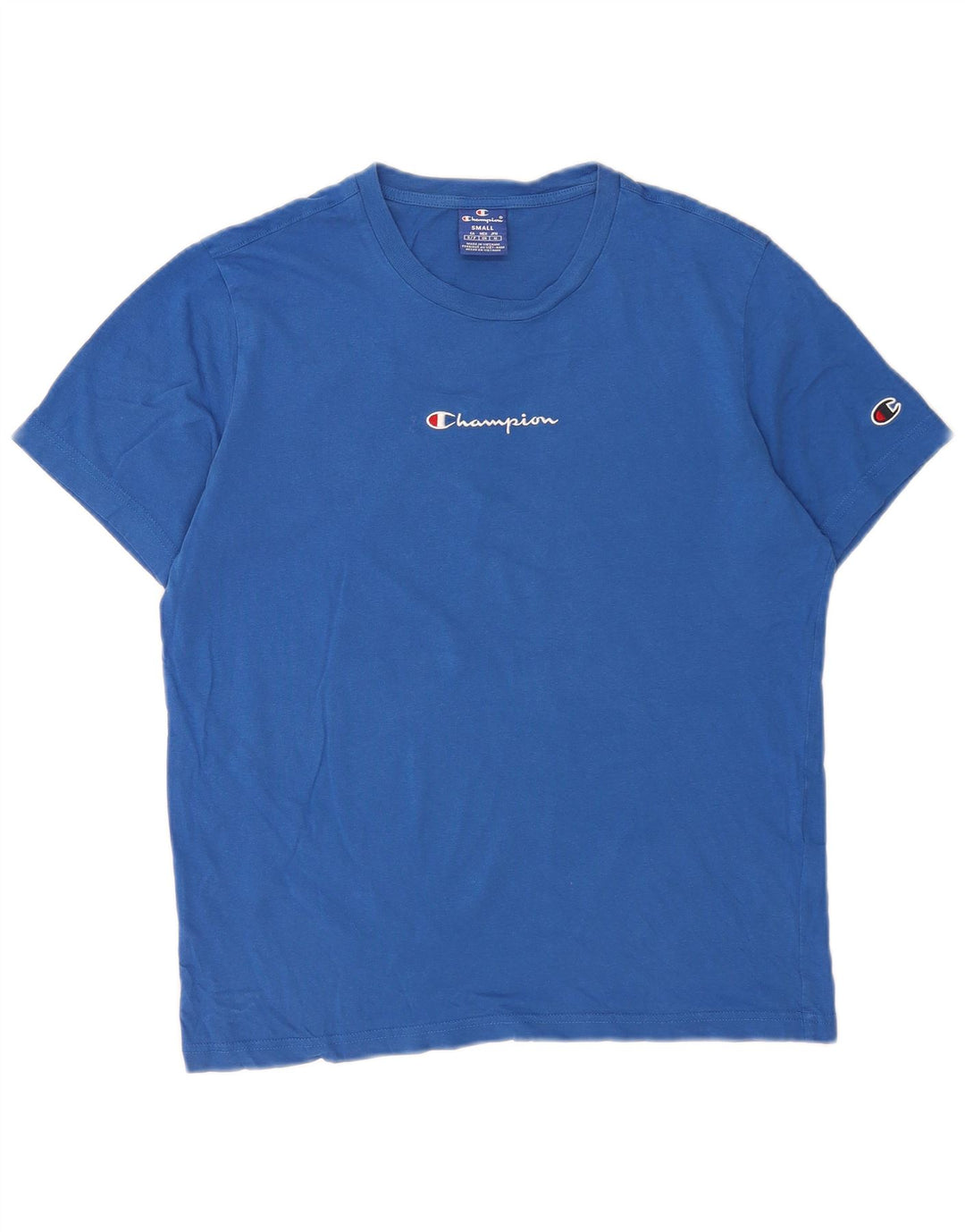Champion Herre grafisk T-shirt top lille blå bomuld