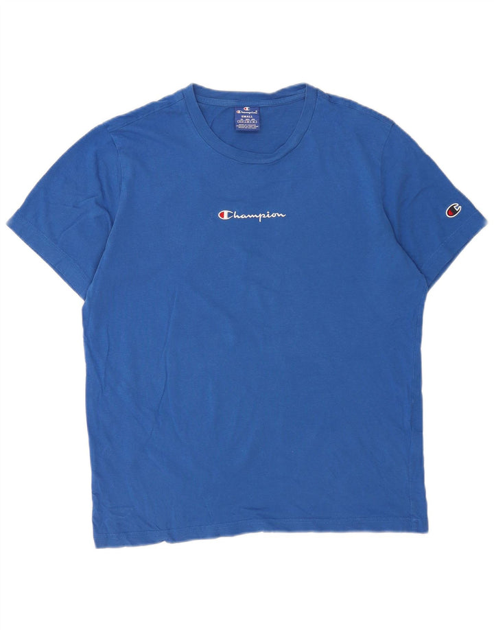Champion Herre grafisk T-shirt top lille blå bomuld