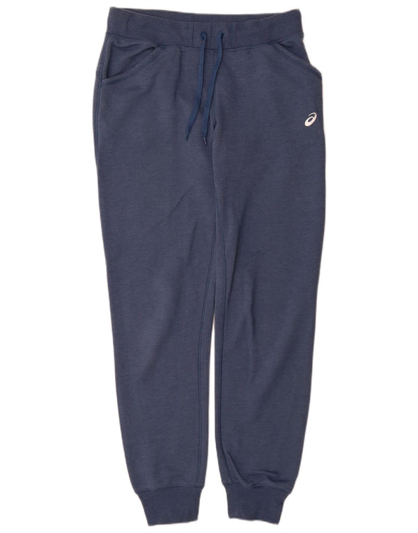 Asics Dame træningsdragt Bukser Joggers UK 16 Large Blue Cotton