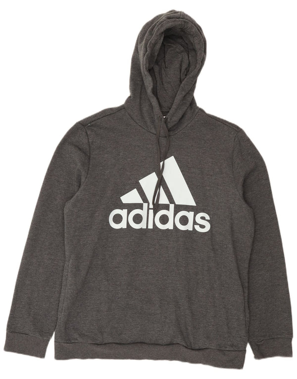 Adidas Graphic Hoodie Jumper UK 20/22 XL Grå Bomuld