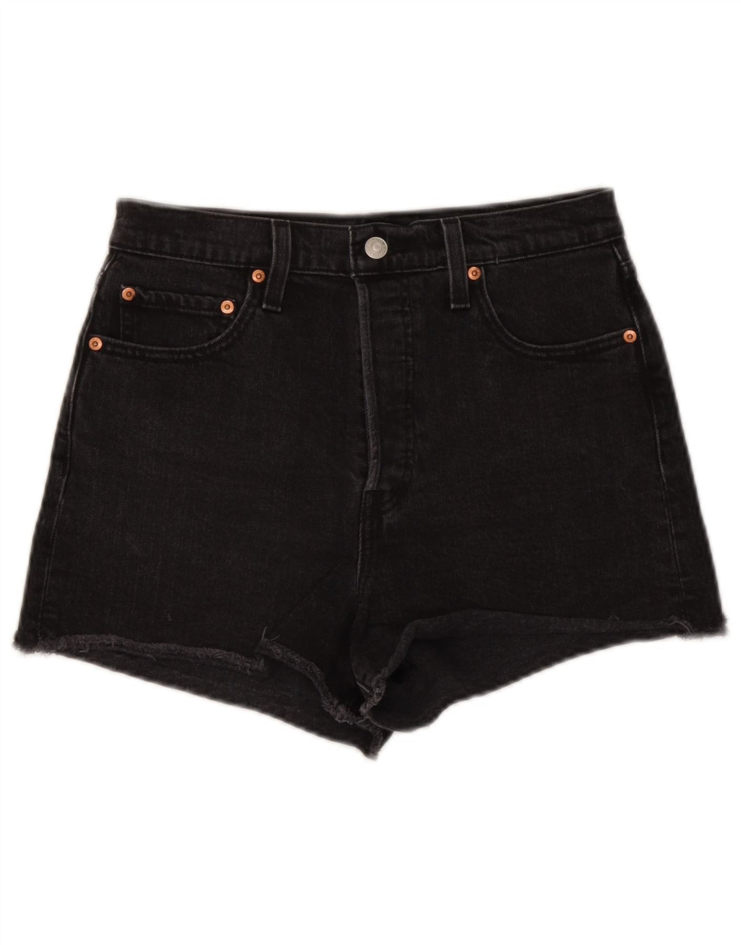Levi's denimshorts til kvinder W29 Mellem sort bomuld