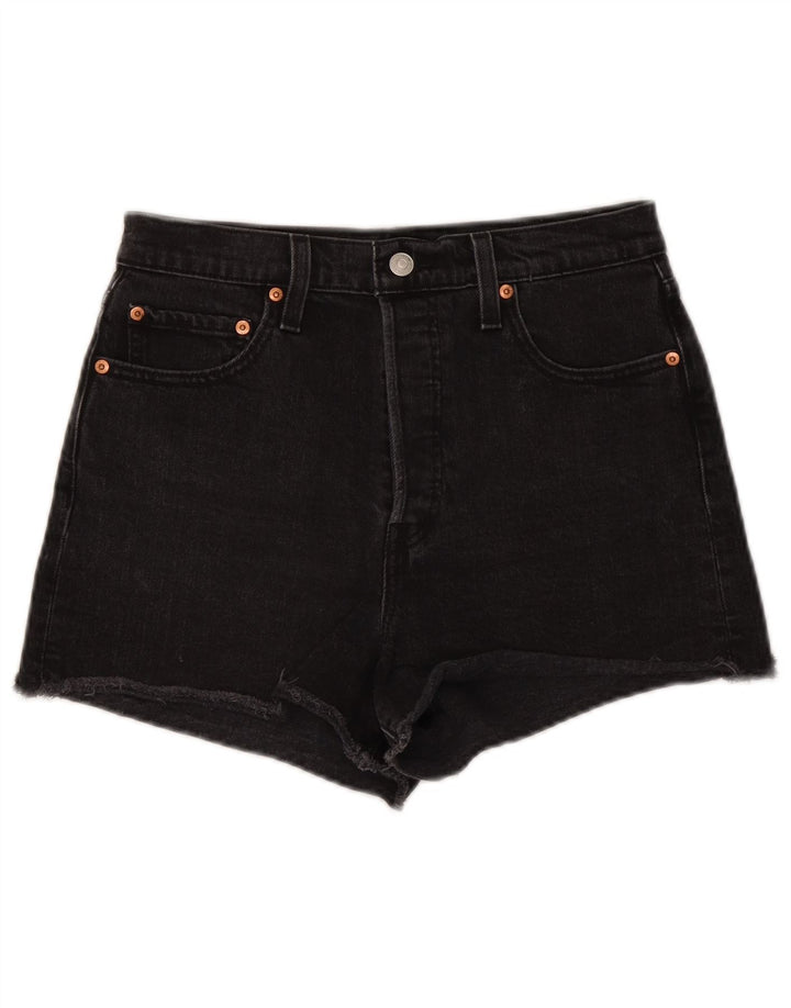 Levi's denimshorts til kvinder W29 Mellem sort bomuld