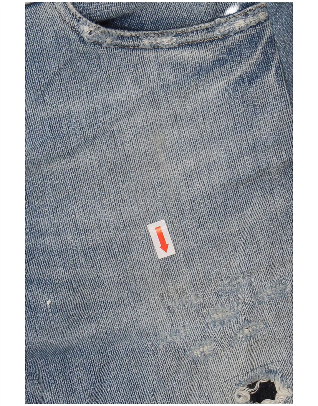 DOLCE & GABBANA Kvinder Distressed Slim Jeans IT 44 Medium W30 L32 Blå