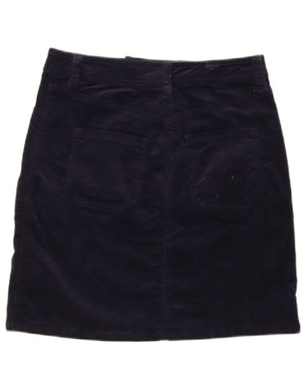 Boden Womens Corduroy Nederdel UK 8 Small W27 Navy Blue Cotton