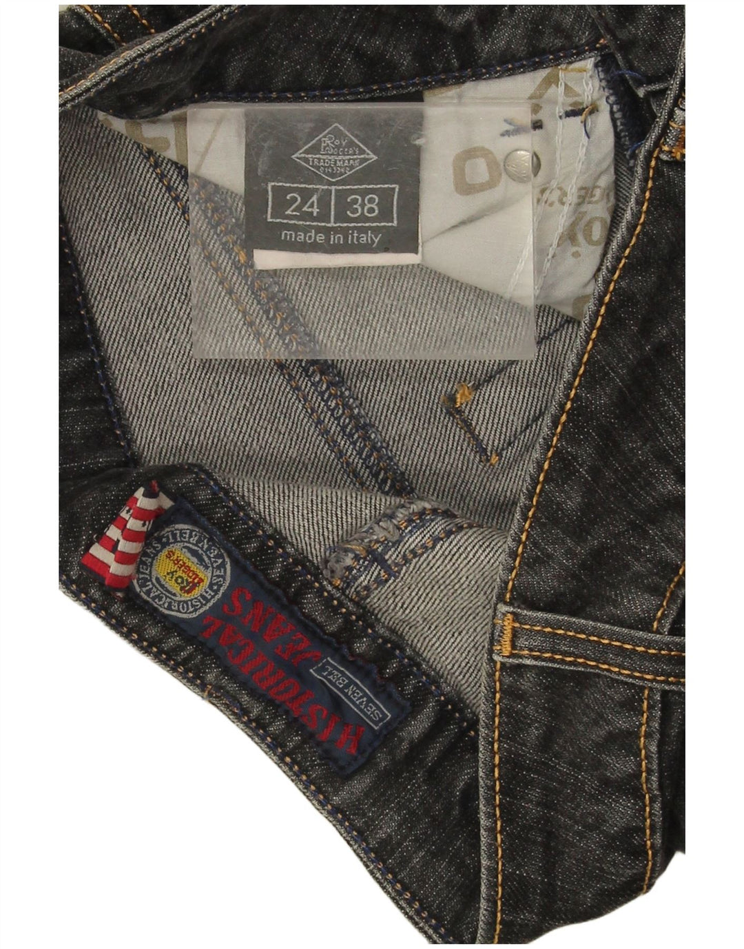 Roy Rogers lige jeans til kvinder W24 L29 marineblå bomuld