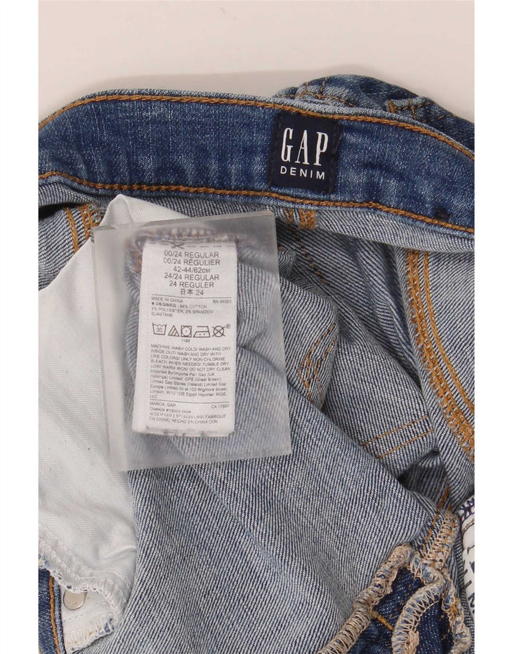 Gap Herre Distressed Slim Jeans W24 L27 Blå Bomuld