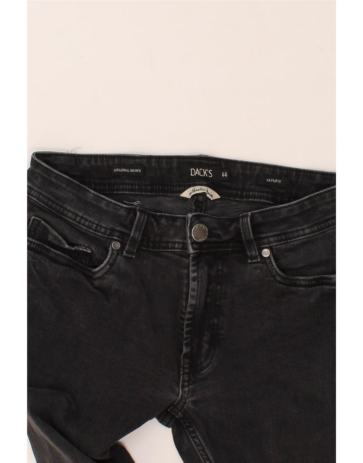 DACK'S Womens Slim Jeans IT 44 Medium W28 L30 Grey Cotton Vintage Dack's and Second-Hand Dack's from Messina Hembry 