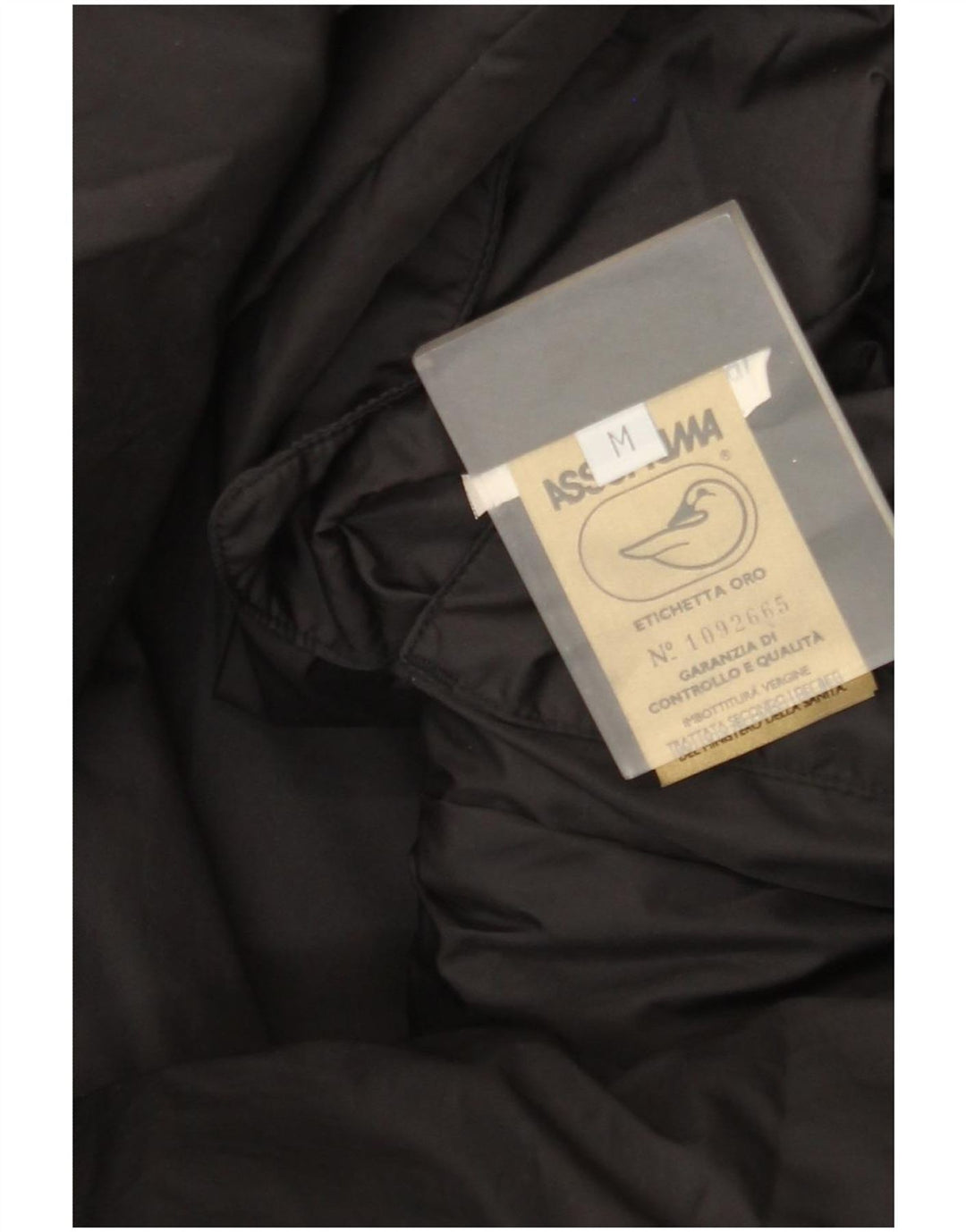 Vintage Dame Loose Fit Polstret Frakke UK 14 Medium Black