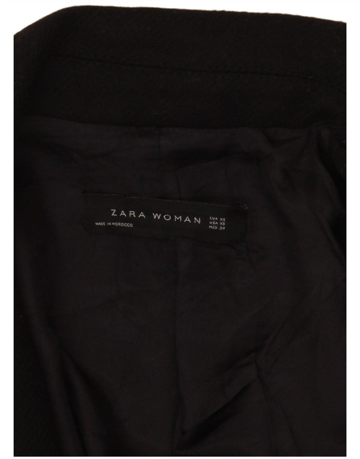 Zara Dame Overfrakke UK 6 XS Sort