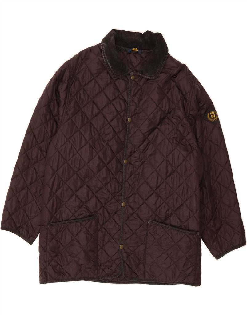 HENRI LLOYD Mens Quilted Jacket UK 40 Large Brown Nylon Vintage Henri Lloyd and Second-Hand Henri Lloyd from Messina Hembry 