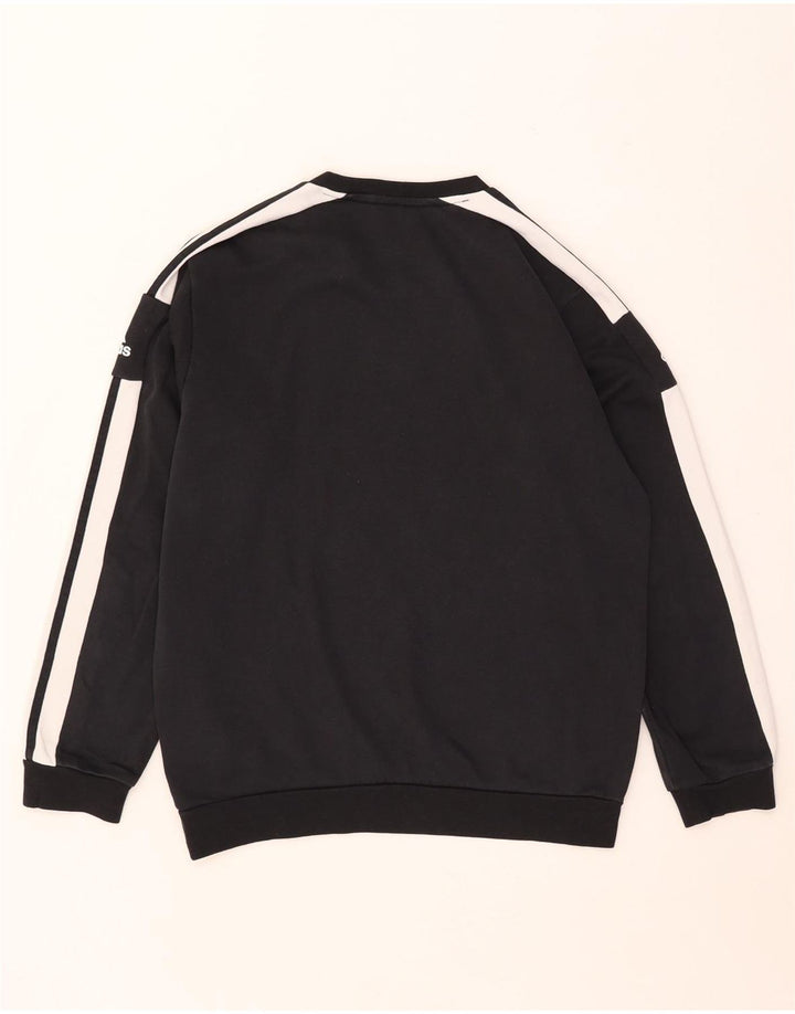Adidas Herre grafisk sweatshirt Jumper Medium Sort Colourblock Bomuld