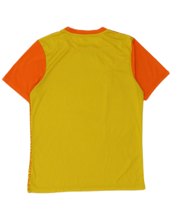 Adidas Herre Climalite T-Shirt Top Lille Orange Colourblock