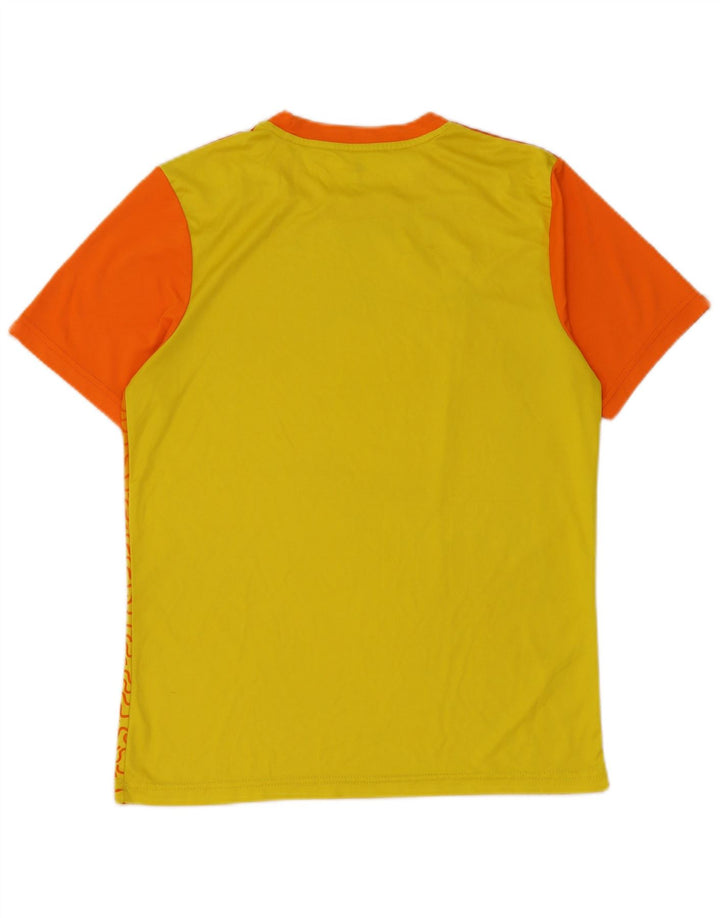 Adidas Herre Climalite T-Shirt Top Lille Orange Colourblock