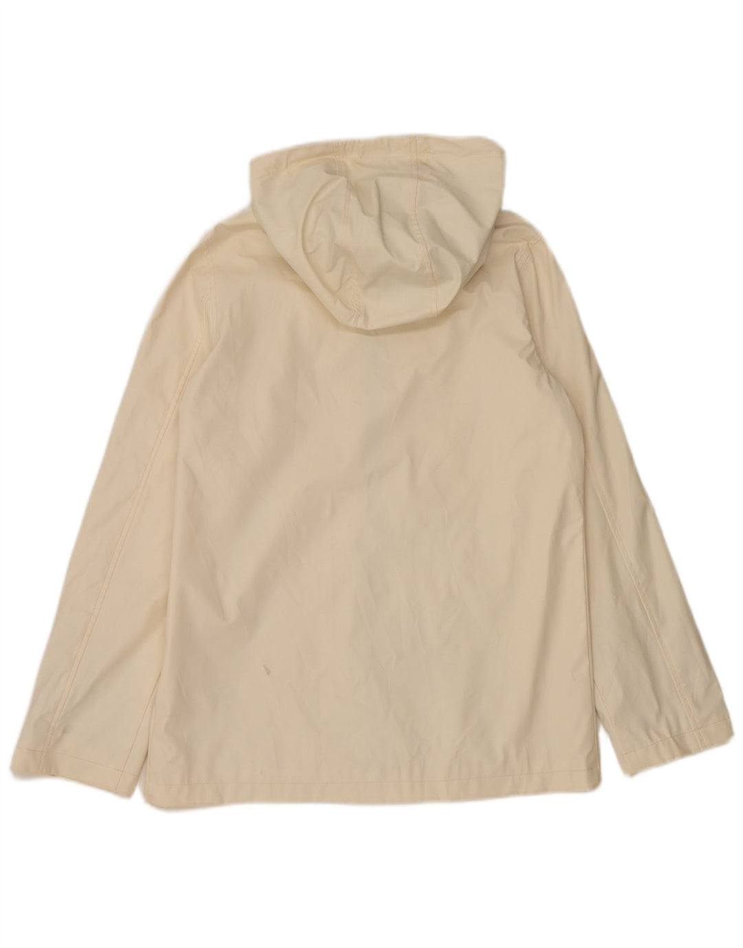Topshop Dame Oversized Hætte Regnjakke UK 10 Small Off White