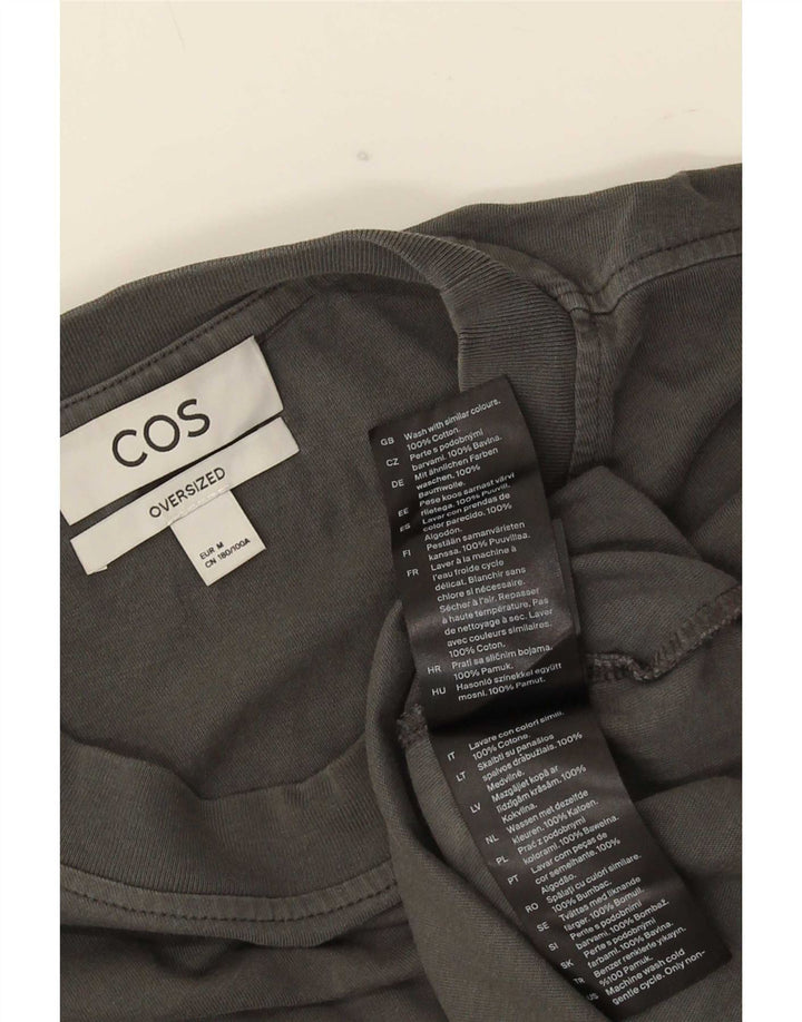 Cos Herre Oversized T-Shirt Top Medium Grøn Bomuld