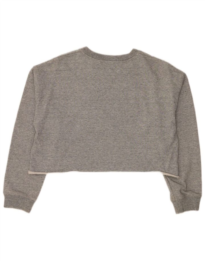 Levi's Dame Oversized Grafisk Sweatshirt Jumper UK 10 Lille Grå Bomuld