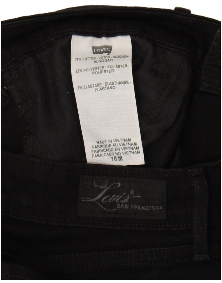 Levi's Dame Bootcut Jeans US 10 Large W32 L31 Black Bomuld