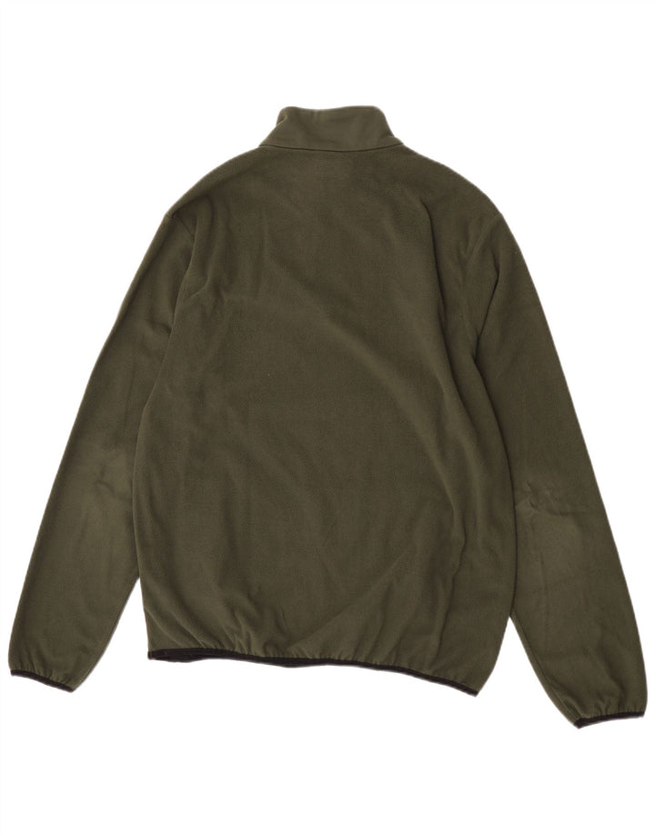Kappa Fleece Jumper med lynlås til kvinder XL Khaki Polyester