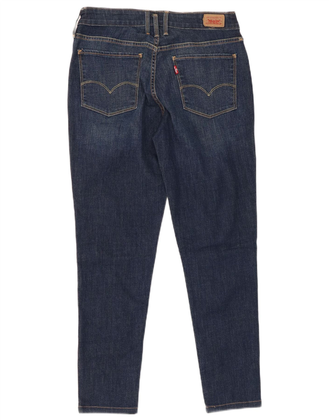 LEVI'S Dame Crop Legging Skinny Jeans W30 L26 Blå Bomuld