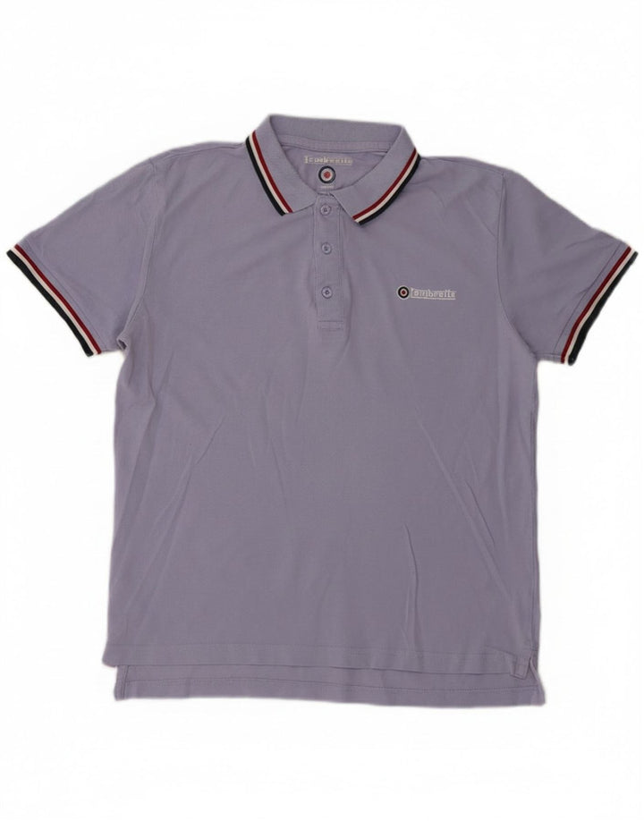 Lambretta herre poloshirt Medium blå bomuld